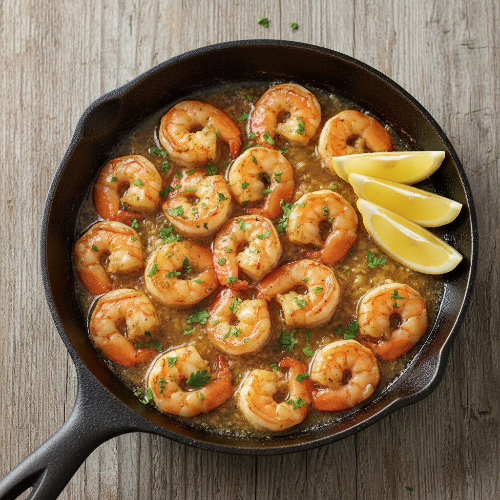 Easy Garlic Butter Shrimp Skillet (Ready in 15 Minutes)