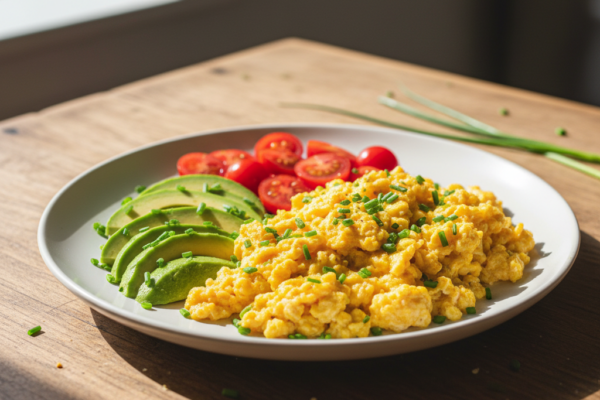 Easy 5-Minute Golden Turmeric Scrambled Eggs