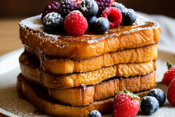 Easy Stovetop French Toast with Fresh Berries