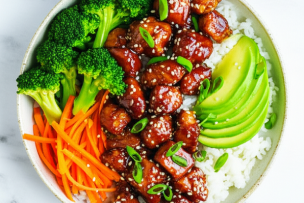 Easy Teriyaki Chicken Rice Bowl