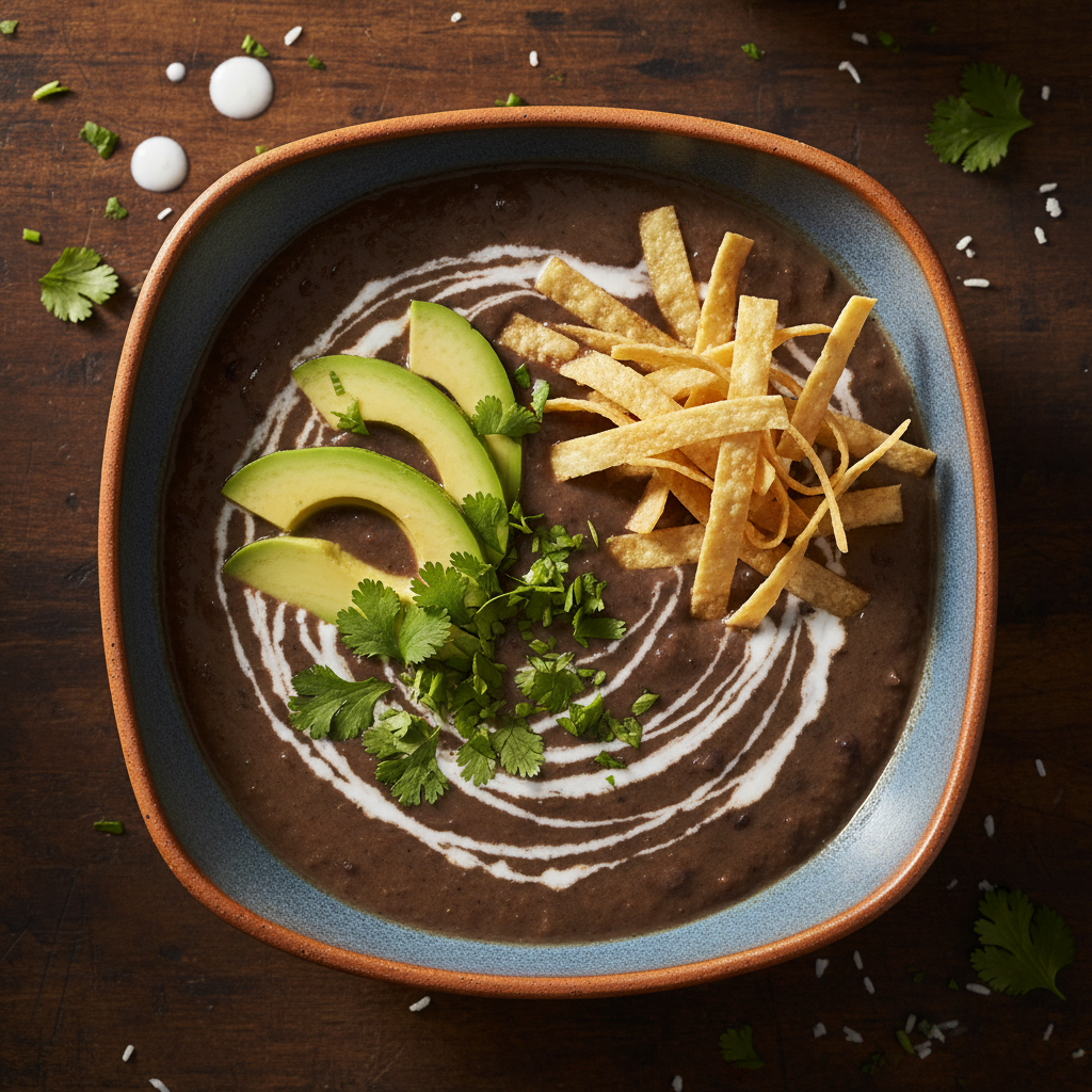 Easy Vegan Black Bean Soup (One-Pot)