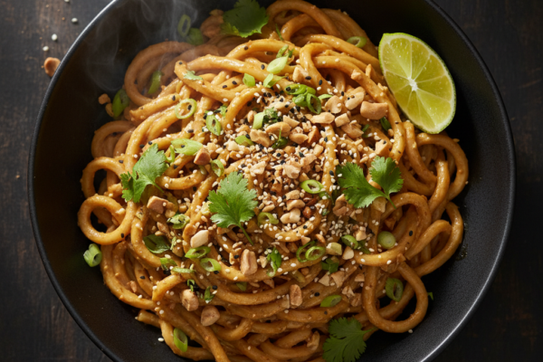 Easy Vegetarian Peanut Noodles (15-Minute Stovetop Recipe)