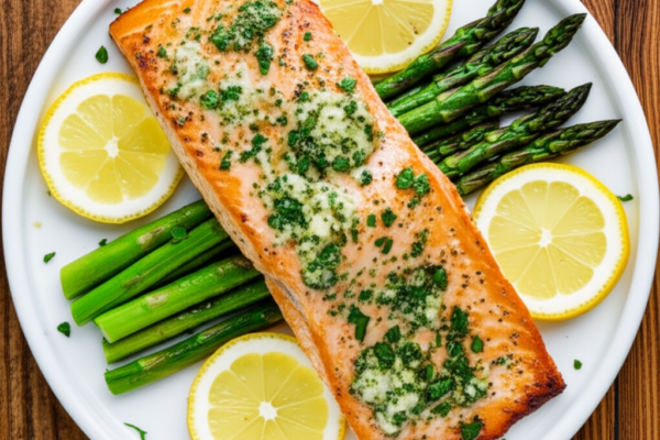 Garlic Herb Pan-Seared Salmon