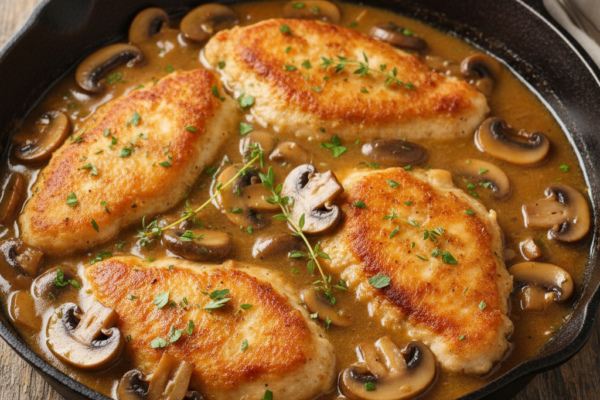 Gluten-Free Chicken Marsala Skillet