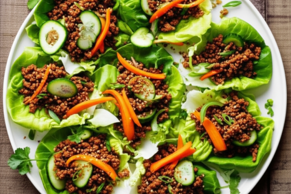 Gluten-Free Korean Beef Lettuce Wraps
