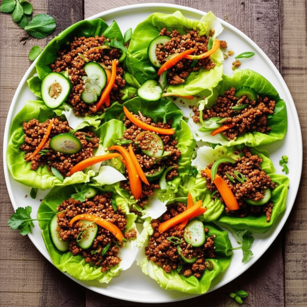Gluten-Free Korean Beef Lettuce Wraps