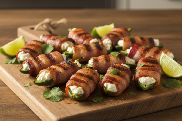 Easy Grilled Bacon-Wrapped Jalapeño Poppers