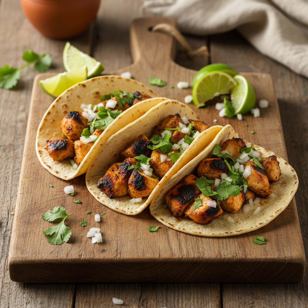 Grilled Cilantro Lime Chicken Tacos