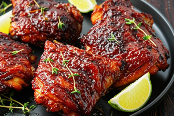 Grilled Jamaican Jerk Chicken Thighs