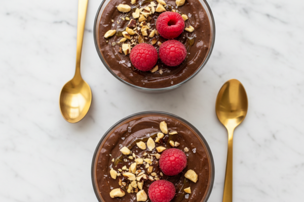 No-Bake Chocolate Avocado Pudding (Vegan, Dairy-Free, 5 Minutes)