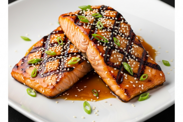 Easy Grilled Teriyaki Salmon Steaks (Gluten-Free)