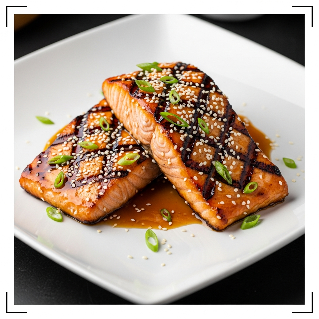 Easy Grilled Teriyaki Salmon Steaks (Gluten-Free)