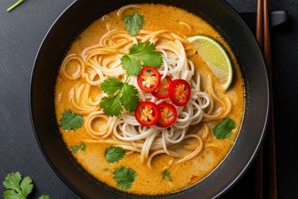 Creamy Vegan Coconut Curry Noodle Soup (One-Pot)