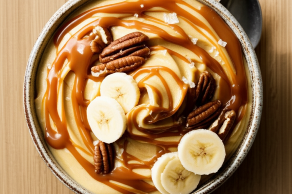 Salted Caramel Banana Nice Cream (Dairy-Free, Vegan)