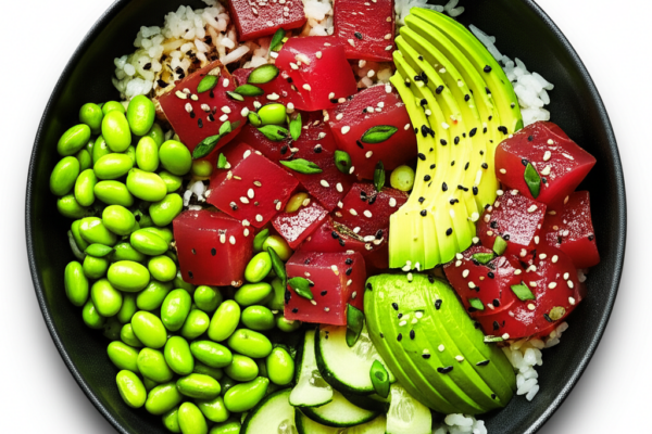 Easy Spicy Tuna Poke Bowl (No Cook)
