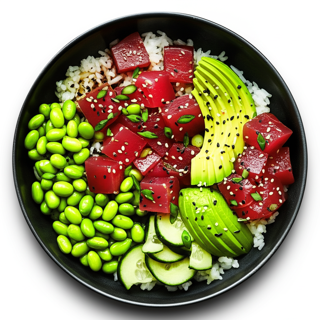 Easy Spicy Tuna Poke Bowl (No Cook)