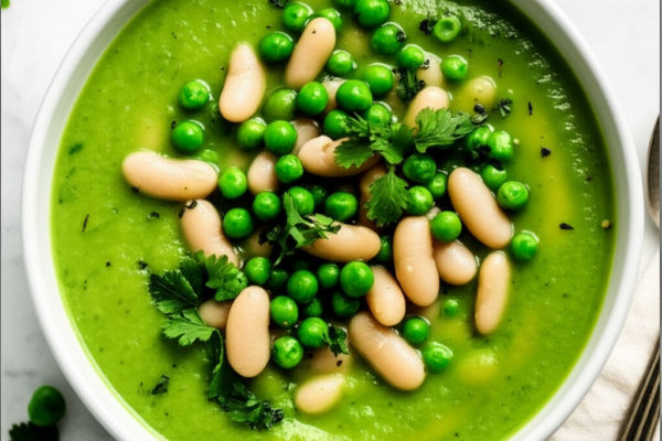 Summer Garden Symphony: Emerald Pea & Butter Bean Bliss Bowl