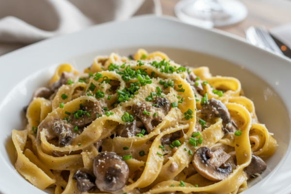Creamy Mushroom Pasta (25 Minutes)