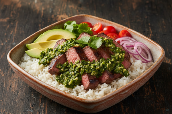Gluten-Free Chimichurri Steak Bowl