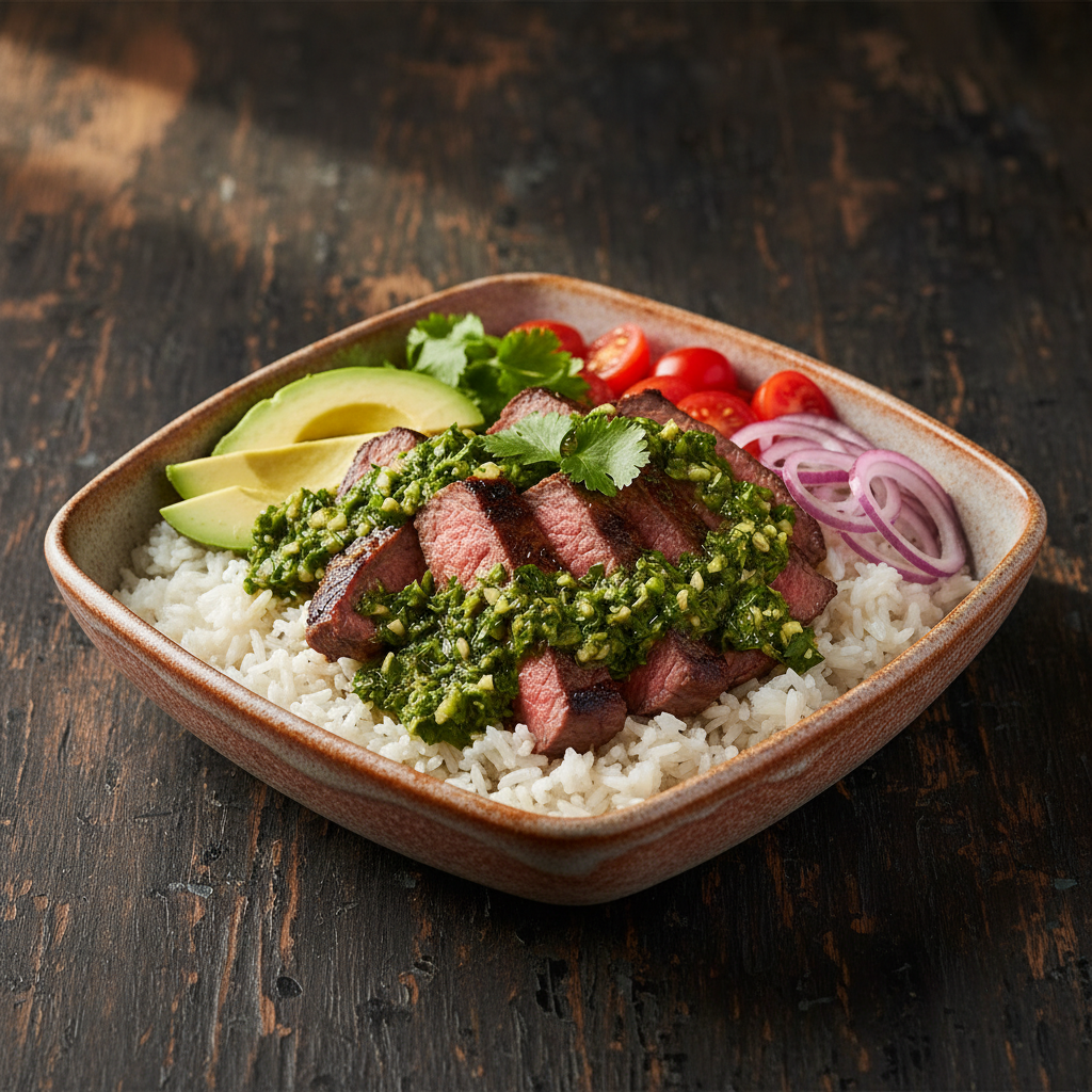 Gluten-Free Chimichurri Steak Bowl
