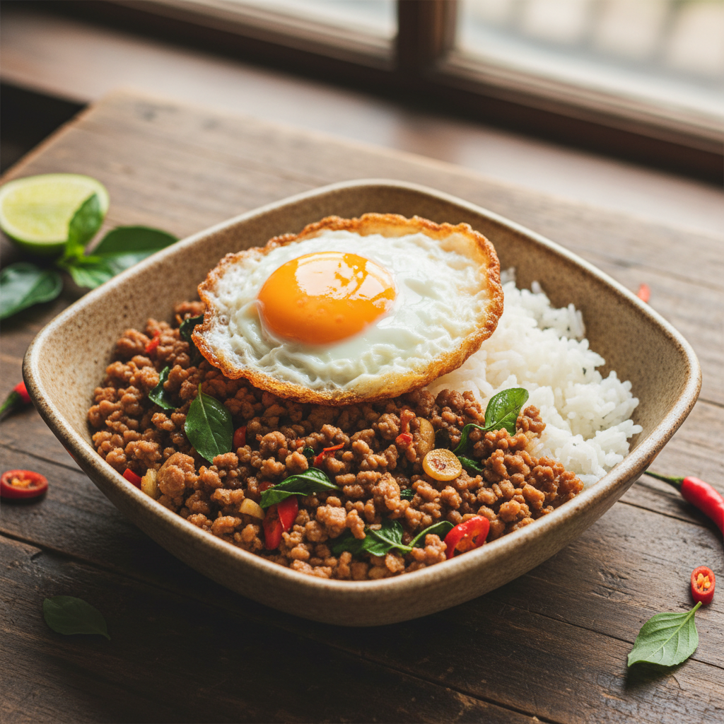 Gluten-Free Thai Basil Ground Pork (20 Minutes)