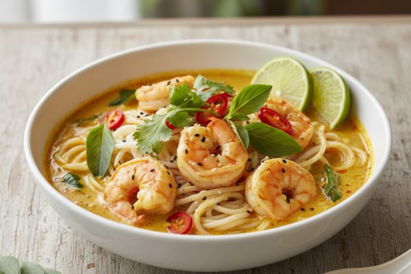 Gluten-Free Thai Coconut Curry Shrimp (20 Minutes)