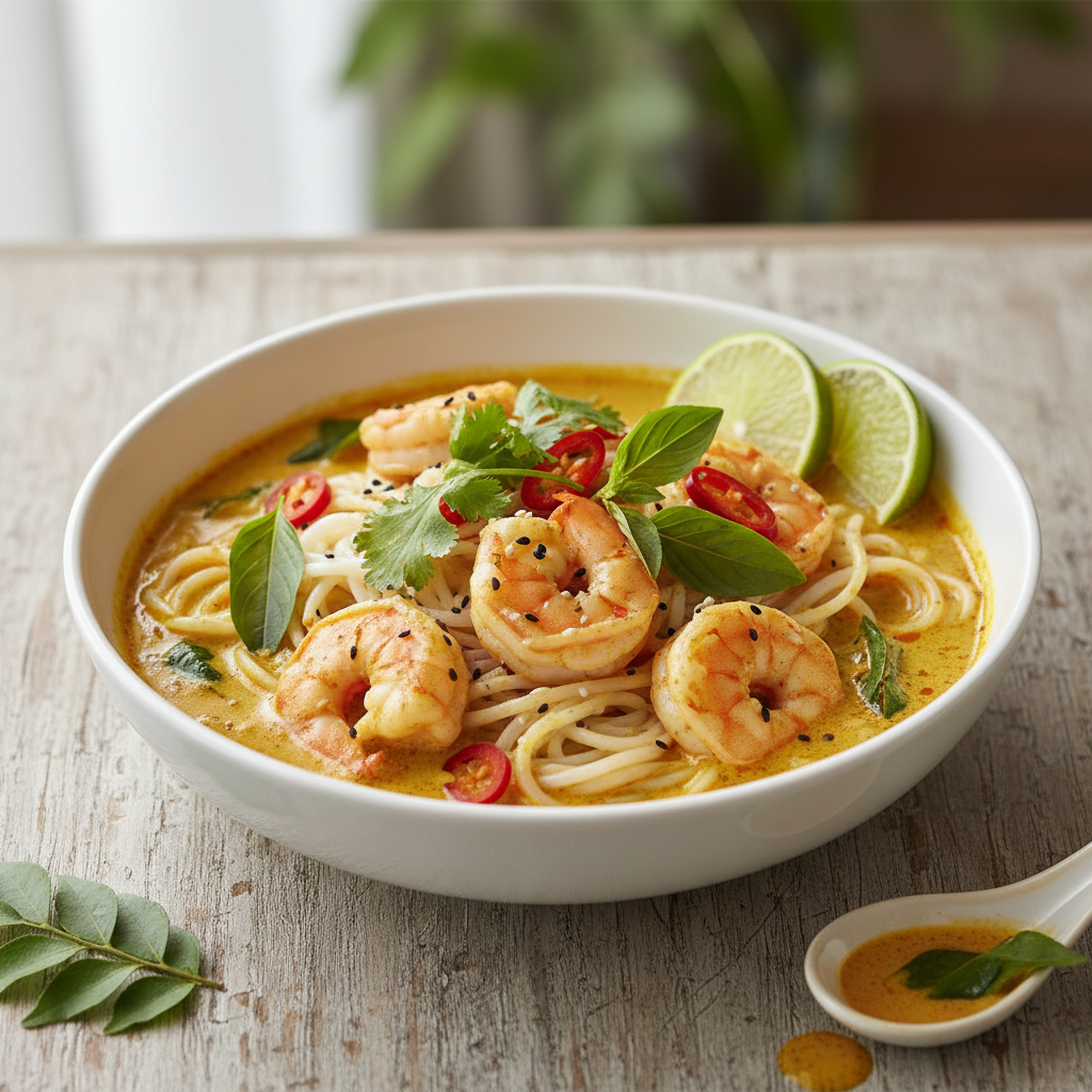 Gluten-Free Thai Coconut Curry Shrimp (20 Minutes)