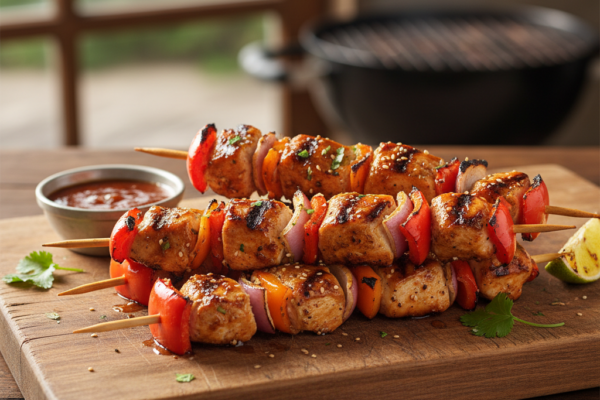 Grilled Honey Chipotle Chicken Skewers (25 Minutes)