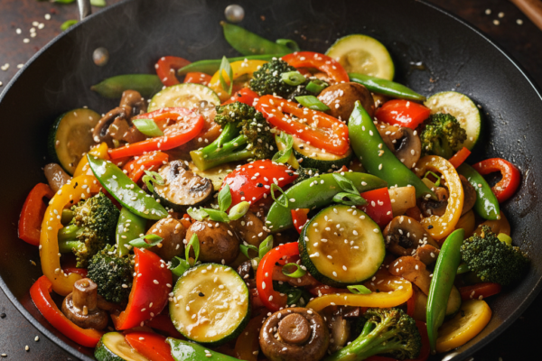10-Minute Rainbow Vegetable Stir-Fry